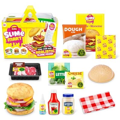 Slime Mart Kleiner Korb (Burger) von ZURU, Schleim-Spielzeug, Basteln für Kinder und Kidults, Soft-Schleim-Herstellungsset für Mädchen von 6–10 Slime Mart Kleiner Korb (Burger) von ZURU, Schleim-Spielzeug, Basteln für Kinder und Kidults, Soft-Schleim-Herstellungsset für Mädchen von 6–10
