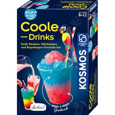 Kosmos Fun Science Coole Drinks, leckere Getränke selber Mixen Slushies, Milchshakes, Limonade leicht zubereiten, mit Dekoelementen, Kindergeburtstag, DIY-Set für Kinder ab 8 Jahre Kosmos Fun Science Coole Drinks, leckere Getränke selber Mixen Slushies, Milchshakes, Limonade leicht zubereiten, mit Dekoelementen, Kindergeburtstag, DIY-Set für Kinder ab 8 Jahre