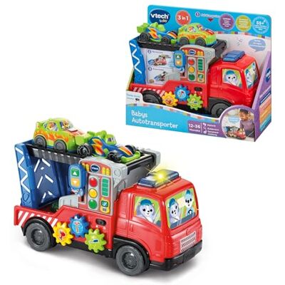 VTech Baby Autotransporter Interaktiver Abschleppwagen mit 2 Autos VTech Baby Autotransporter Interaktiver Abschleppwagen mit 2 Autos