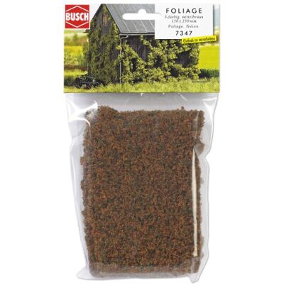 Busch 7347 Foliage 3-farbig, mittelbraun Busch 7347 Foliage 3-farbig, mittelbraun
