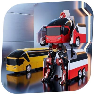 njoyn RC Ferngesteuerter XXL Roboter-Bus 41 cm Sammlermodell 1:18, 2.4 GHz, Transformation per Knopfdruck, LED, Sound, Tanzfunktion, inkl. Akku und USB-Ladekabel, RTR, ab 14 Jahren njoyn RC Ferngesteuerter XXL Roboter-Bus 41 cm Sammlermodell 1:18, 2.4 GHz, Transformation per Knopfdruck, LED, Sound, Tanzfunktion, inkl. Akku und USB-Ladekabel, RTR, ab 14 Jahren
