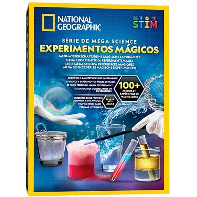 Blue Marble National Geographic Science Zauberkasten mit über 100 Experimenten Zaubertricks für Kinder, Chemie-Experimente, Wissenschaftsset und STEM-Aktivitäten Blue Marble National Geographic Science Zauberkasten mit über 100 Experimenten Zaubertricks für Kinder, Chemie-Experimente, Wissenschaftsset und STEM-Aktivitäten