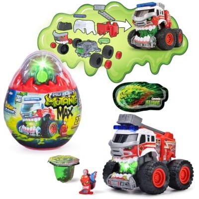 Dickie Toys Motor Mutants Max Flame Freak 1 Fire Truck 13 cm ab 3 Jahren Sammeln und Bauen, Licht und Sound, Freilauf, Federung, Schleim und Geleekristall, Zubehör, Try Me Funktion Dickie Toys Motor Mutants Max Flame Freak 1 Fire Truck 13 cm ab 3 Jahren Sammeln und Bauen, Licht und Sound, Freilauf, Federung, Schleim und Geleekristall, Zubehör, Try Me Funktion