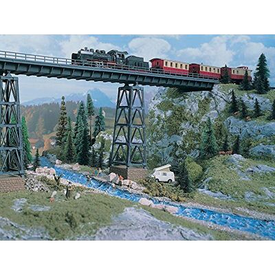 Vollmer Kreuztalviadukt H0 Brücke Modellbahnbrücke 1435mm grau Vollmer Kreuztalviadukt H0 Brücke Modellbahnbrücke 1435mm grau