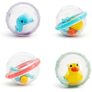 Munchkin Munchkin Float and Play Bubbles Toy - Baby Badspielzeug - Packung mit 4 - Mehrfarben Munchkin Munchkin Float and Play Bubbles Toy - Baby Badspielzeug - Packung mit 4 - Mehrfarben