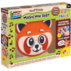 Liscianigiochi Lisciani Montessori Baby Wood Musik: Roter Panda Interaktives Musikspielzeug aus Holz für Babys ab 9 Monaten -Musikalisch und leuchtend -Elektronisches Spielzeug -Fördert sensorische Entdeckung Liscianigiochi Lisciani Montessori Baby Wood Musik: Roter Panda Interaktives Musikspielzeug aus Holz für Babys ab 9 Monaten -Musikalisch und leuchtend -Elektronisches Spielzeug -Fördert sensorische Entdeckung
