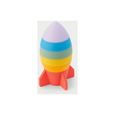 tickit Silisoft Rocket Stacker – 6 stapelbare Silikon-Raketenteile für Babys Feinmotorik, sensorische Erkundung und kreatives Spielen, Regenbogen tickit Silisoft Rocket Stacker – 6 stapelbare Silikon-Raketenteile für Babys Feinmotorik, sensorische Erkundung und kreatives Spielen, Regenbogen