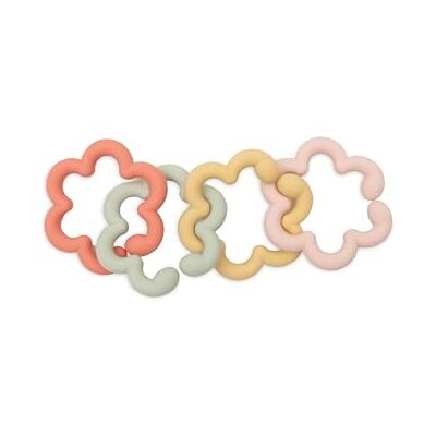Jollein Spielringe Baby – Flowers – Silikon & Nylon – BPA-Frei – Beißring Baby – Greifring & Zahnungshilfe Baby – Ab 3 Monaten – Set mit mehreren Ringen Jollein Spielringe Baby – Flowers – Silikon & Nylon – BPA-Frei – Beißring Baby – Greifring & Zahnungshilfe Baby – Ab 3 Monaten – Set mit mehreren Ringen