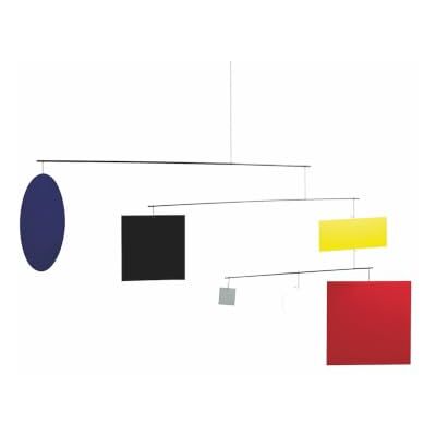 Flensted Mobiles Flensted f417 Circle Square/Guggenheim Mobile, Stahl, Mehrfarbig, 50x105cm Flensted Mobiles Flensted f417 Circle Square/Guggenheim Mobile, Stahl, Mehrfarbig, 50x105cm