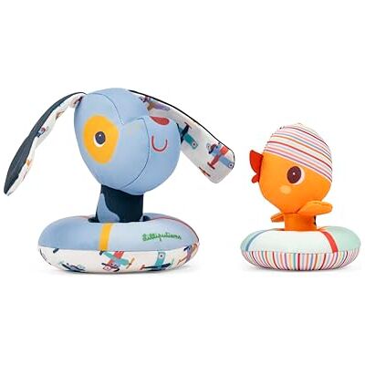 Lilliputiens Jules der Hund – Gaspard die Ente – schwimmend – Mehrfarbig – 15 cm – ab 6 Monaten – 83651 Lilliputiens Jules der Hund – Gaspard die Ente – schwimmend – Mehrfarbig – 15 cm – ab 6 Monaten – 83651