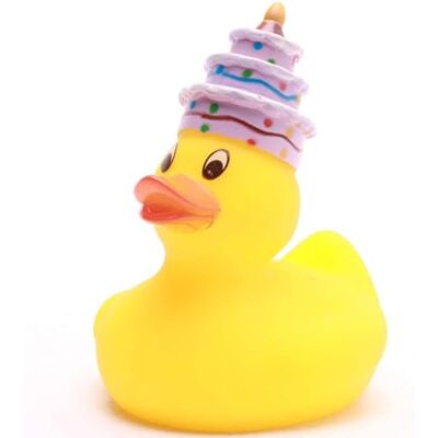 Duckshop I Badeente Happy Birthday I Quietscheente L8,5cm I Quietscheentchen I Geschenk Geburtstag I Präsent für Freunde Duckshop I Badeente Happy Birthday I Quietscheente L8,5cm I Quietscheentchen I Geschenk Geburtstag I Präsent für Freunde