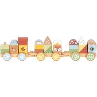 Tooky Toy Stapelzug FSC Holz: Holzzug mit Bauklötzen für Kinder, Montessori Lernspielzeug, Fördert Motorische & Kognitive Entwicklung, Geschenk ab 1 Jahr Tooky Toy Stapelzug FSC Holz: Holzzug mit Bauklötzen für Kinder, Montessori Lernspielzeug, Fördert Motorische & Kognitive Entwicklung, Geschenk ab 1 Jahr