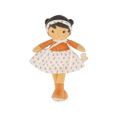 KALOO – Tendresse – Meine erste Stoffpuppe Eloïse – Stoffpuppe 25 cm – Kleid aus Cord und Musselin – Hübsche Geschenkbox – Personalisierbares Band – Ab Geburt, K200019 KALOO – Tendresse – Meine erste Stoffpuppe Eloïse – Stoffpuppe 25 cm – Kleid aus Cord und Musselin – Hübsche Geschenkbox – Personalisierbares Band – Ab Geburt, K200019
