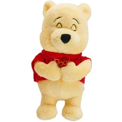 Simba Disney Schlafender Winnie Puuh Plüschfigur – Kuscheltier mit Licht, Atembewegung und Melodien, Einschlafhilfe für Babys, weicher Stoff, gelb, 31 cm, ab 0 Monate Simba Disney Schlafender Winnie Puuh Plüschfigur – Kuscheltier mit Licht, Atembewegung und Melodien, Einschlafhilfe für Babys, weicher Stoff, gelb, 31 cm, ab 0 Monate