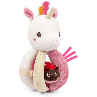 Lilliputiens Lena das Einhorn – Rassel – Griffe – Rosa und Weiß – 21 cm – ab 6 Monaten – 83858 Lilliputiens Lena das Einhorn – Rassel – Griffe – Rosa und Weiß – 21 cm – ab 6 Monaten – 83858