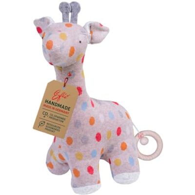 Efie Bio-Spieluhr Giraffe, Handgefertigt in Deutschland, 100% Bio-Baumwolle, Recycelte Füllung, Nachhaltig, Babyspielzeug ab Geburt, ca. 32 cm (Melodie: Brahms Wiegenlied, Guten Abend, Gute Nacht) Efie Bio-Spieluhr Giraffe, Handgefertigt in Deutschland, 100% Bio-Baumwolle, Recycelte Füllung, Nachhaltig, Babyspielzeug ab Geburt, ca. 32 cm (Melodie: Brahms Wiegenlied, Guten Abend, Gute Nacht)