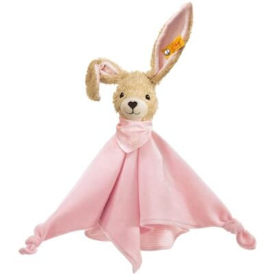 Steiff Kuscheltier Hoppel Hase Schmusetuch, Süßes Stofftier, Jungen, Mädchen & Babys ab 0 Monaten, Spielzeug 28 cm, Rosa, 237546 Steiff Kuscheltier Hoppel Hase Schmusetuch, Süßes Stofftier, Jungen, Mädchen & Babys ab 0 Monaten, Spielzeug 28 cm, Rosa, 237546