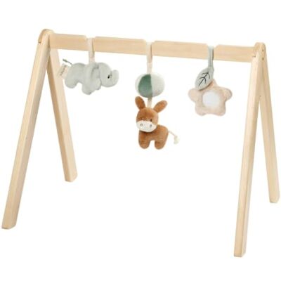 Nattou Loulou Holzbogen mit Hängendem Spielzeug, Montessori-Spielbogen Baby, Spielbogen Baby, Sensorische und Motorische Entwicklung für Babys, 60 x 50 x 47 cm, Sanfte Farben Nattou Loulou Holzbogen mit Hängendem Spielzeug, Montessori-Spielbogen Baby, Spielbogen Baby, Sensorische und Motorische Entwicklung für Babys, 60 x 50 x 47 cm, Sanfte Farben