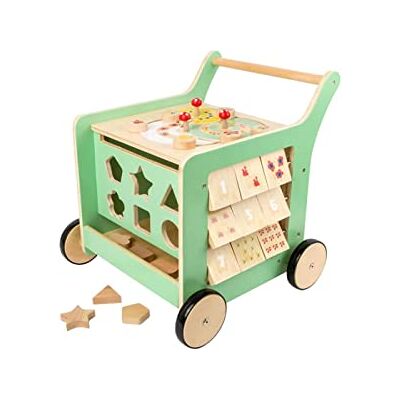 small foot Lauflernwagen "Move it!", aus 100% FSC®-Zertifiziertem Holz, Motorikspielzeug und Lauflernhilfe, 10947 small foot Lauflernwagen "Move it!", aus 100% FSC®-Zertifiziertem Holz, Motorikspielzeug und Lauflernhilfe, 10947