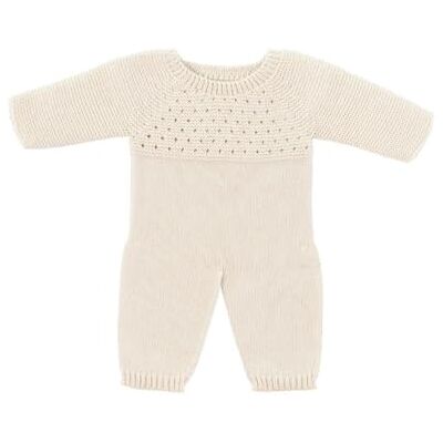 Miniland Strickpyjama, beige, für 40cm Puppen recycelten Fasern. Dolls Miniland Strickpyjama, beige, für 40cm Puppen recycelten Fasern. Dolls