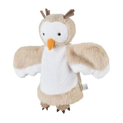 Sterntaler Handpuppe Eule aus weichem Flausch, Kinder- und Babyspielzeug, Kopf wattiert mit Polyesterwatte, 28 × 34 × 6 cm – braun Sterntaler Handpuppe Eule aus weichem Flausch, Kinder- und Babyspielzeug, Kopf wattiert mit Polyesterwatte, 28 × 34 × 6 cm – braun