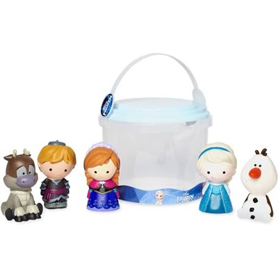 Disney Offizielles Badespielzeugset „Die Eiskönigin – Völlig unverfroren“, 5-teilig, enthält Figuren von Anna, ELSA, Olaf, Sven und Kristoff mit Aufbewahrungseimer, geeignet ab 6 Monaten Disney Offizielles Badespielzeugset „Die Eiskönigin – Völlig unverfroren“, 5-teilig, enthält Figuren von Anna, ELSA, Olaf, Sven und Kristoff mit Aufbewahrungseimer, geeignet ab 6 Monaten