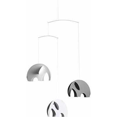 Flensted Mobiles f154N 149 Olephants, Greyscale Mobile, Mehrfarbig, 47x30cm Flensted Mobiles f154N 149 Olephants, Greyscale Mobile, Mehrfarbig, 47x30cm