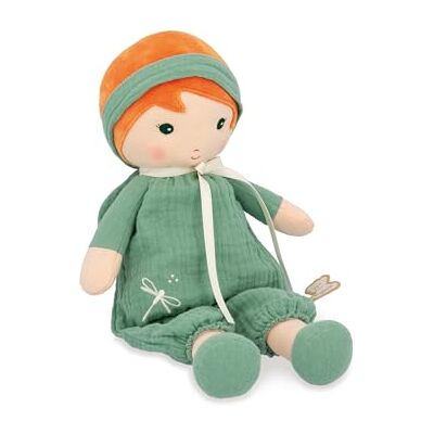 KALOO Tendresse Meine Erste Stoffpuppe Olivia 32 cm Große Puppe Musselin-Overall Hübsche Geschenkbox Personalisierbares Band Ab Geburt, K200011 KALOO Tendresse Meine Erste Stoffpuppe Olivia 32 cm Große Puppe Musselin-Overall Hübsche Geschenkbox Personalisierbares Band Ab Geburt, K200011
