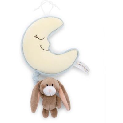 NICI Baby Spieluhr Mond 16x14cm mit Hase Lopino 9cm braun 62986 Einschlafhilfe für Babys und Kleinkinder ab der Geburt, Stofftier für Jungen und Mädchen ideal für Bett, Kinderwagen & Wiege NICI Baby Spieluhr Mond 16x14cm mit Hase Lopino 9cm braun 62986 Einschlafhilfe für Babys und Kleinkinder ab der Geburt, Stofftier für Jungen und Mädchen ideal für Bett, Kinderwagen & Wiege