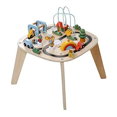 Vertbaudet Baby Activity-Tisch mit Autos, Holz FSC beige Vertbaudet Baby Activity-Tisch mit Autos, Holz FSC beige