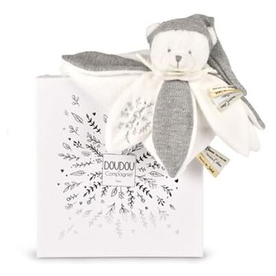 Doudou et Compagnie Kuscheltier in Silberfarben, sehr weich – Schmusetuch für Babys limitierte Auflage 25 Jahre – eleganter bestickter Stoff – Geschenkidee zur Geburt für Mädchen und Jungen – DC4337 Doudou et Compagnie Kuscheltier in Silberfarben, sehr weich – Schmusetuch für Babys limitierte Auflage 25 Jahre – eleganter bestickter Stoff – Geschenkidee zur Geburt für Mädchen und Jungen – DC4337