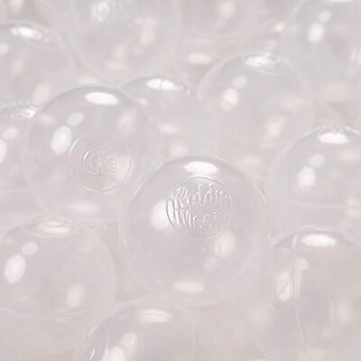 KiddyMoon 500 ∅ 6Cm Kinder Bälle Für Bällebad Spielbälle Baby Plastikbälle Made In EU, Transparent KiddyMoon 500 ∅ 6Cm Kinder Bälle Für Bällebad Spielbälle Baby Plastikbälle Made In EU, Transparent