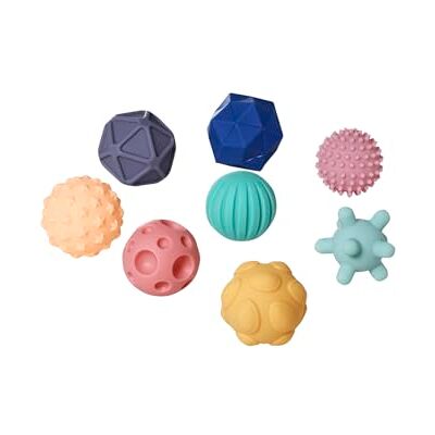 Vertbaudet 8er-Set Baby Sensorikbälle Mehrfarbig Vertbaudet 8er-Set Baby Sensorikbälle Mehrfarbig