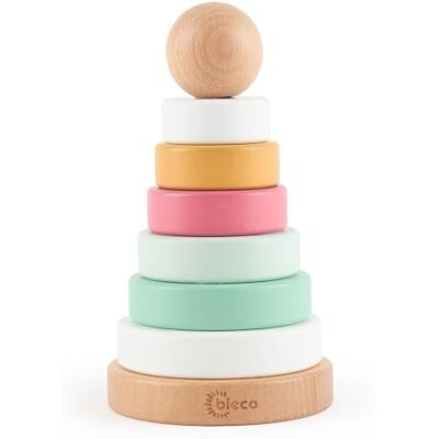 Bieco Baby Berry Stapelturm Holz FSC® 19 cm Steckspiel ab 1 Jahr 8 tlg. berry mix Bieco Baby Berry Stapelturm Holz FSC® 19 cm Steckspiel ab 1 Jahr 8 tlg. berry mix