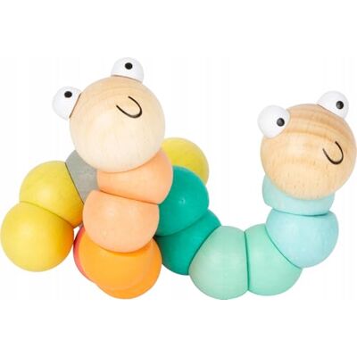 small foot motorisches Holzspielzeug Raupe Pastell pädagogisches Greifspielzeug small foot motorisches Holzspielzeug Raupe Pastell pädagogisches Greifspielzeug