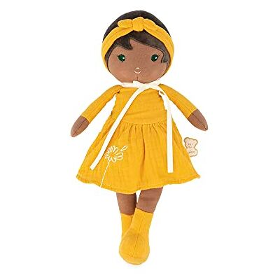 KALOO Tendresse Meine Erste Stoffpuppe Naomie 32 cm Große Puppe Gelbes Kleid Geschenkbox und Personalisierbares Band Ab Geburt, K200009 Ab 0 Jahren – beruhigendes Kuscheltier – maschinenwaschbar – weiches Stofftier für Babys – ideales Geschenk KALOO Tendresse Meine Erste Stoffpuppe Naomie 32 cm Große Puppe Gelbes Kleid Geschenkbox und Personalisierbares Band Ab Geburt, K200009 Ab 0 Jahren – beruhigendes Kuscheltier – maschinenwaschbar – weiches Stofftier für Babys – ideales Geschenk