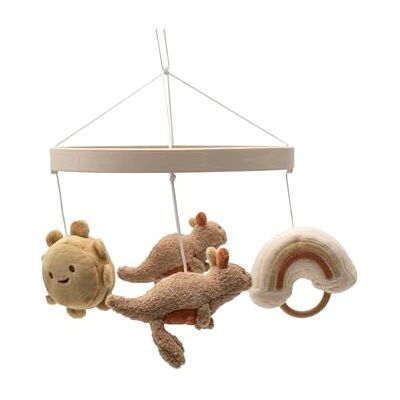 Jollein Mobile Baby – Kangaroots – Holzring mit Stofffiguren – Kängurus, Sonne & Regenbogen – Baby Mobile für Babybett & Laufgitter – Beruhigende Deko – Geschenk zur Geburt Jollein Mobile Baby – Kangaroots – Holzring mit Stofffiguren – Kängurus, Sonne & Regenbogen – Baby Mobile für Babybett & Laufgitter – Beruhigende Deko – Geschenk zur Geburt