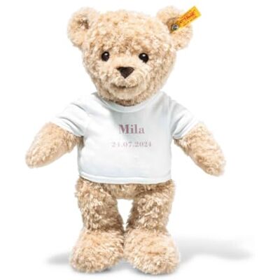 Steiff Kuscheltier Teddybär zur Geburt, Süßes Stofftier, Jungen, Mädchen & Babys ab 0 Monaten, Plüschtier 32 cm, Beige, 242748 Steiff Kuscheltier Teddybär zur Geburt, Süßes Stofftier, Jungen, Mädchen & Babys ab 0 Monaten, Plüschtier 32 cm, Beige, 242748