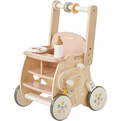Vertbaudet Lauflernwagen mit Puppensitz, Holz FSC®weiß Vertbaudet Lauflernwagen mit Puppensitz, Holz FSC®weiß