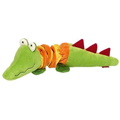 Sigikid 42956 Rattel Krokodil, PlayQ Lernspielzeug, Plüschtier mit Vibrations-Rassel: spielen, erkennen, entdecken, Funktionen nutzen für Babys & Kinder ab 3 Monaten, Grün-Orange/Krokodil 31 cm Sigikid 42956 Rattel Krokodil, PlayQ Lernspielzeug, Plüschtier mit Vibrations-Rassel: spielen, erkennen, entdecken, Funktionen nutzen für Babys & Kinder ab 3 Monaten, Grün-Orange/Krokodil 31 cm