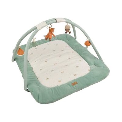 Sterntaler Spielbogen Fuchs Filou 100x80 cm wattierte Krabbeldecke Baby Spieldecke mit Bogen & abnehmbarem Spielzeug mit Spiegel, Rassel & Beißring Activity Decke unisex- lichtgrau Sterntaler Spielbogen Fuchs Filou 100x80 cm wattierte Krabbeldecke Baby Spieldecke mit Bogen & abnehmbarem Spielzeug mit Spiegel, Rassel & Beißring Activity Decke unisex- lichtgrau