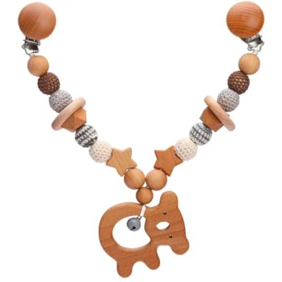 Ueiwffzo Kinderwagen Kette für Babys Kinderwagenkette aus Holz Baby Mobile Kette mit Gehäkelt Anhänger Kinderwagen Zubehör für Babys, Geschenk für Mädchen und Junge (Koala) Ueiwffzo Kinderwagen Kette für Babys Kinderwagenkette aus Holz Baby Mobile Kette mit Gehäkelt Anhänger Kinderwagen Zubehör für Babys, Geschenk für Mädchen und Junge (Koala)