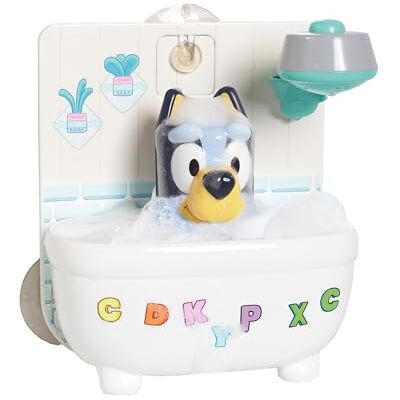 Toomies Bluey Dusche & Schaumbad, interaktives Badespielzeug, mit Wasserdusche und Schaumbildung, fördert Feinmotorik, Für Kinder Ab 18 Monaten Toomies Bluey Dusche & Schaumbad, interaktives Badespielzeug, mit Wasserdusche und Schaumbildung, fördert Feinmotorik, Für Kinder Ab 18 Monaten