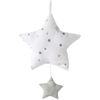 roba Spieluhr Sternenzauber für Babys Einschlafhilfe zum Aufhängen Motiv Stern Melodie Lalelu Weiß / Hellgrau roba Spieluhr Sternenzauber für Babys Einschlafhilfe zum Aufhängen Motiv Stern Melodie Lalelu Weiß / Hellgrau