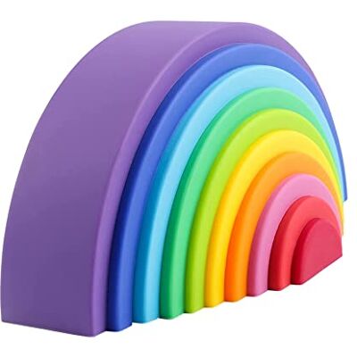 Acfthepiey Silikon Regenbogen Stapeln Lernspielzeug Regenbogen Blöcke Formen Sortieren Vorschule Acfthepiey Silikon Regenbogen Stapeln Lernspielzeug Regenbogen Blöcke Formen Sortieren Vorschule