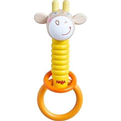 HABA Klanggiraffe – Greifling & Klangspielzeug ab 6 Monaten – Fördert Feinmotorik & Rhythmusgefühl – Aus nachhaltigem Holz, perfekt für kleine Hände – 1305924001, gelb HABA Klanggiraffe – Greifling & Klangspielzeug ab 6 Monaten – Fördert Feinmotorik & Rhythmusgefühl – Aus nachhaltigem Holz, perfekt für kleine Hände – 1305924001, gelb
