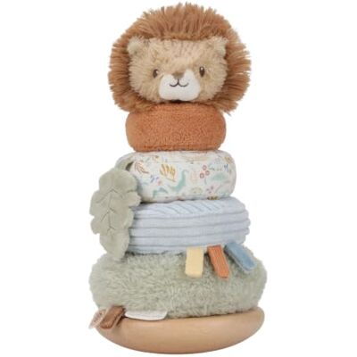 Little Dutch Stapelturm Stapelringe Steckspiel aus Holz und Stoff für Babys ab 12 Monaten Unisex Safari Friends Little Dutch Stapelturm Stapelringe Steckspiel aus Holz und Stoff für Babys ab 12 Monaten Unisex Safari Friends