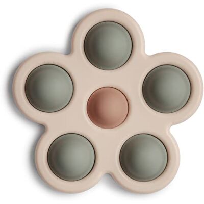 mushie Blume Pressspielzeug für Kinder & Babys, Sensorisches Spielzeug, Konzentration & Aufmerksamkeit (Dried Thyme/Natural/Shifting Sand) mushie Blume Pressspielzeug für Kinder & Babys, Sensorisches Spielzeug, Konzentration & Aufmerksamkeit (Dried Thyme/Natural/Shifting Sand)
