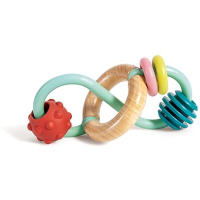 Hape Greifling Gregor Lernspielzeug für Babys, Montessori-Spielzeug, Förderung von Motorik, Sensorik und Hand-Auge-Koordination, Greifling aus Holz und Silikon, für Kinder ab 3 Monaten Hape Greifling Gregor Lernspielzeug für Babys, Montessori-Spielzeug, Förderung von Motorik, Sensorik und Hand-Auge-Koordination, Greifling aus Holz und Silikon, für Kinder ab 3 Monaten