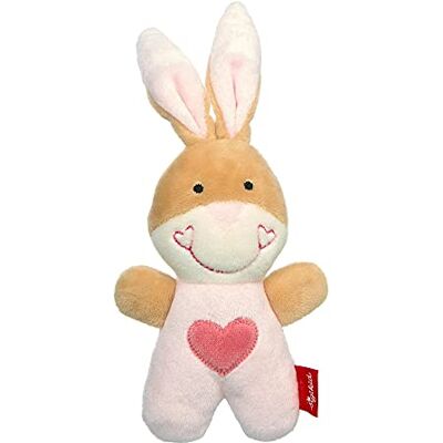 Sigikid 42804 Rassel Hase Red Stars Mädchen Babyspielzeug empfohlen ab Geburt rosa/beige Sigikid 42804 Rassel Hase Red Stars Mädchen Babyspielzeug empfohlen ab Geburt rosa/beige